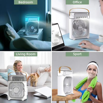 Multi-Functional Portable Air Humidifier Cooling USB Fan