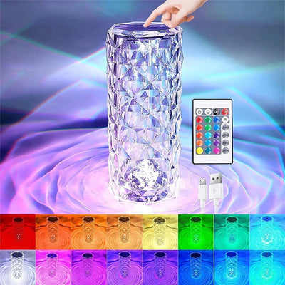 16 Color Daimond Crystal Lamp With Remote